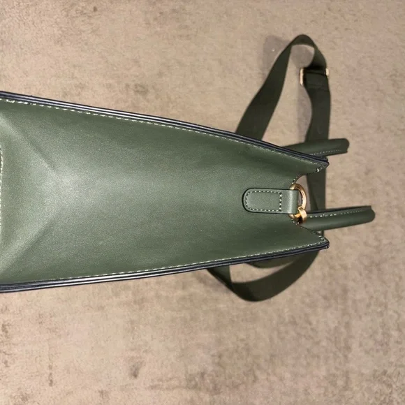 Aldo Forest Green Embossed Satchel - Picture 6 of 7